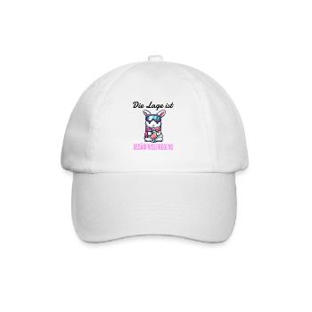 Ski bunny après-ski The situation escalates - Baseball Cap - white/white - Front