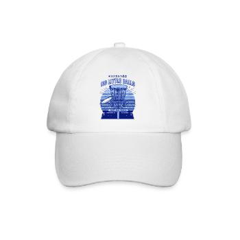 Disc Golf Pas de petites balles, juste de gros paniers à disques - Casquette classique - blanc/blanc - Devant