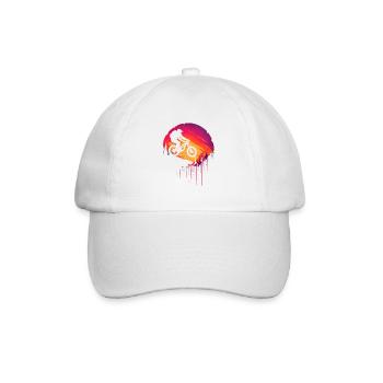 VTT à l’ancienne - Casquette classique - blanc/blanc - Devant