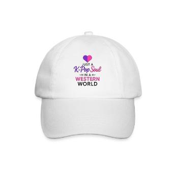 Juste une âme K Pop dans un monde occidental - Casquette classique - blanc/blanc - Devant