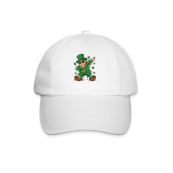 Tamponnement du lutin Lutin de la Saint-Patrick - Casquette classique - blanc/blanc - Devant