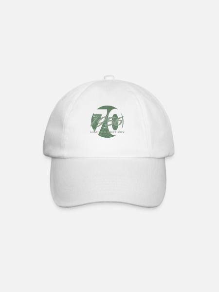 70th Birthday 1956 Gift for Men and Women - Baseball Cap - white/white
