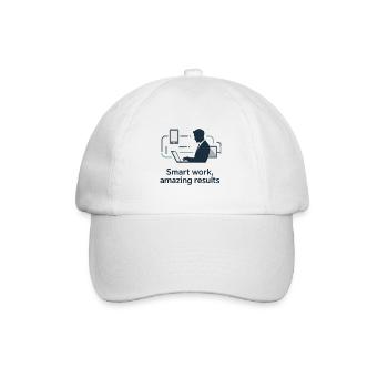 Smart Work Tech Silhouette - Baseball Cap - white/white - Front