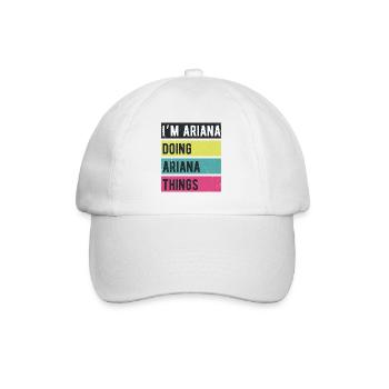 I’m Ariana Doing Ariana Things Retro Colors - Baseball Cap - white/white - Front