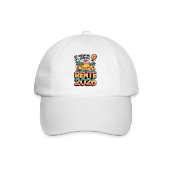 Retraite des pensionnés 2026 Homme & Femme - Casquette classique - blanc/blanc - Devant