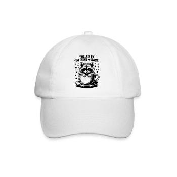 Coffee Sayings Caffeine Funny Coffee Gift - Baseball Cap - white/white - Front