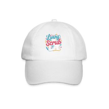 Living the Scrub Life - Baseball Cap - white/white - Front