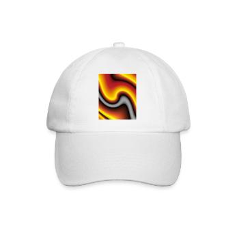 Lava Wave Play of Colors - Baseball Cap - white/white - Front
