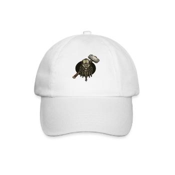 Légende viking viking marin Odin Raven Fighter - Casquette classique - blanc/blanc - Devant