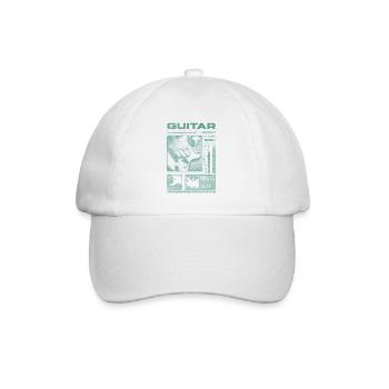 Guitariste Guitariste Rock Musicien streetwear - Casquette classique - blanc/blanc - Devant
