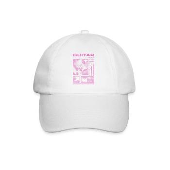 Guitariste Guitariste Rock Musicien streetwear - Casquette classique - blanc/blanc - Devant