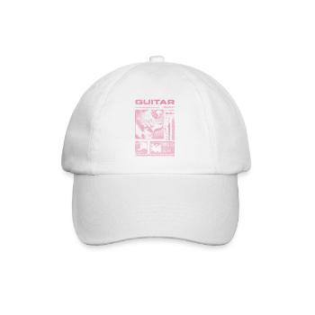 Guitariste Guitariste Rock Musicien streetwear - Casquette classique - blanc/blanc - Devant
