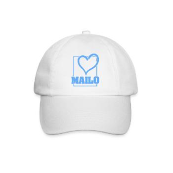 Bachelor Mailo - Baseballkappe - Weiß/Weiß - Vorne