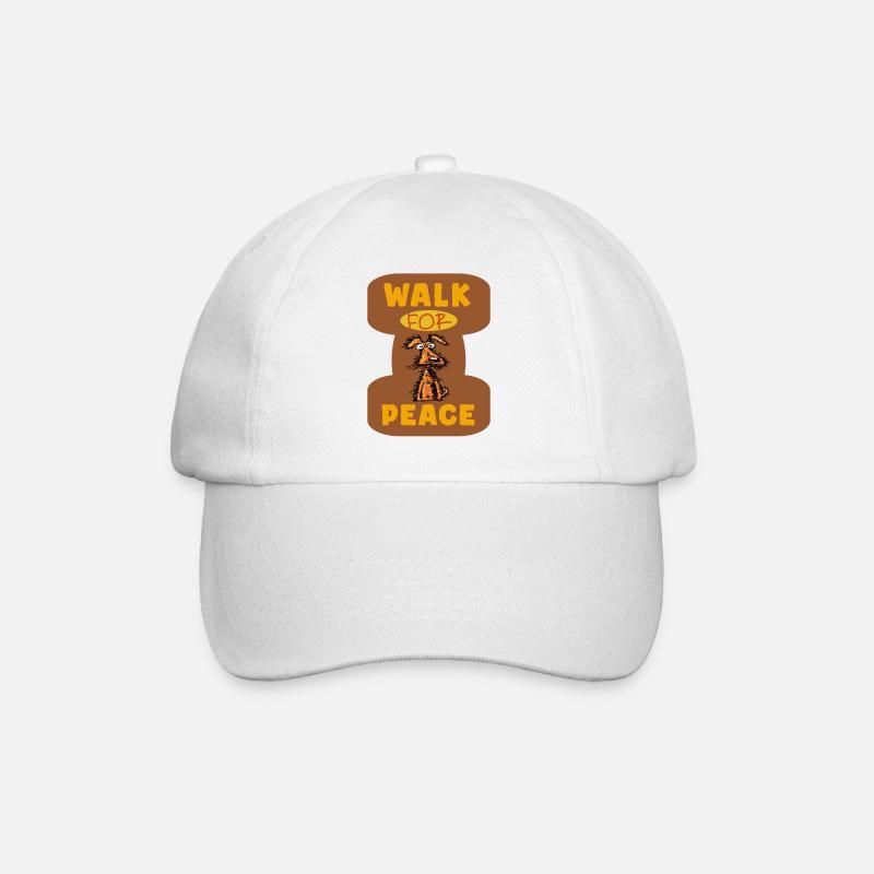 Marsch für den Frieden - Baseballkappe - Weiß/Weiß