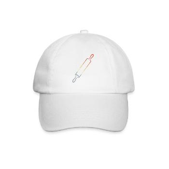 Croquis vintage en rouleau à pâtisserie - Casquette classique - blanc/blanc - Devant