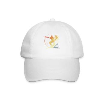 Style vintage graphique du skateboard - Casquette classique - blanc/blanc - Devant