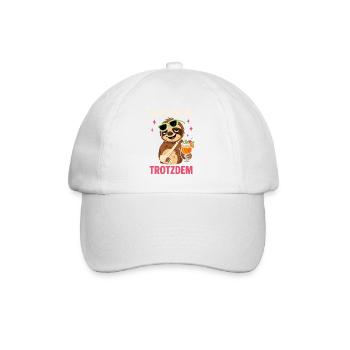 C’était toujours drôle, paresseux - Casquette classique - blanc/blanc - Devant