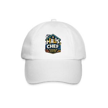 Chef de maison – Je ne suis que l’assistante - Casquette classique - blanc/blanc - Devant