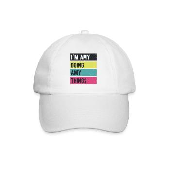 I’m Amy Doing Amy Things Retro Colors - Baseball Cap - white/white - Front