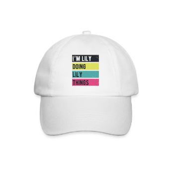 I’m Lily Doing Lily Things Retro Colors - Baseball Cap - white/white - Front