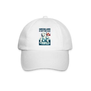 Greenland Is Not For Sale - Baseball Cap - white/white - Front