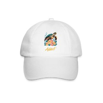 Sea Turtle Ocean Addict Design - Casquette classique - blanc/blanc - Devant