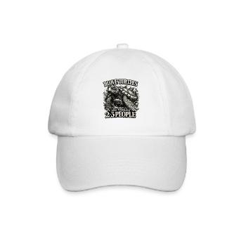 I Love Turtles - Funny Turtles Saying - Baseball Cap - white/white - Front
