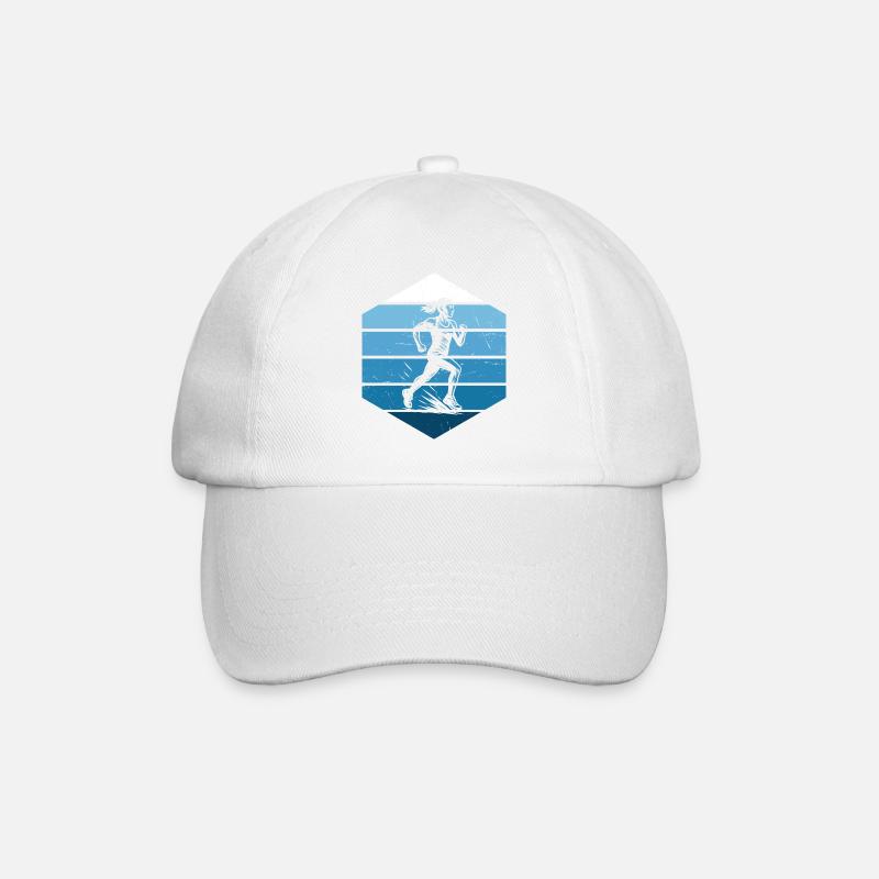Running artwork for your outfit - Baseball Cap - white/white