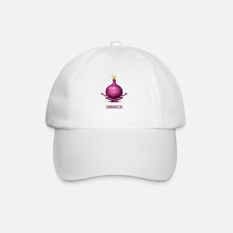 OMMMNION – Oignon méditant - Casquette classique - blanc/blanc