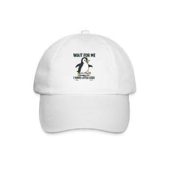 Pinguin Spruch Humor Meme Lustig Geschenkidee - Baseballkappe - Weiß/Weiß - Vorne