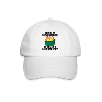 C’est drôle que ce soit mon costume humain pour le ton déchet - Casquette classique - blanc/blanc - Devant