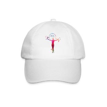 Gymnastique, cercleaux, gymnastique rythmique - Casquette classique - blanc/blanc - Devant