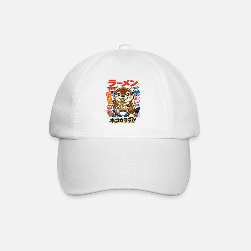 Loutre de Kawaii | Ramen | Soupe de nouilles | Restauration rapide - Casquette classique - blanc/blanc