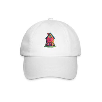Herzhaus Farbtraum - Baseball Cap - white/white - Front