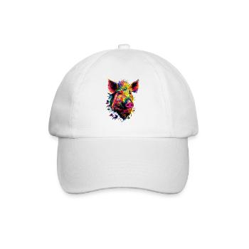 Wild boar Wild boar Wild boar Pig Hunter - Baseball Cap - white/white - Front