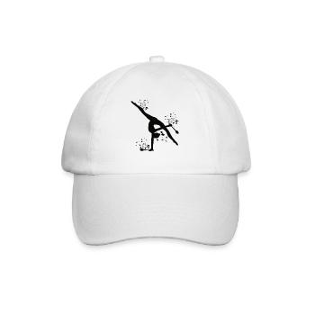 Gymnaste avec massues Gymnastique rythmique - Casquette classique - blanc/blanc - Devant