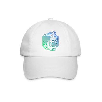 Snowboard vibes for snowboard - Baseball Cap - white/white - Front