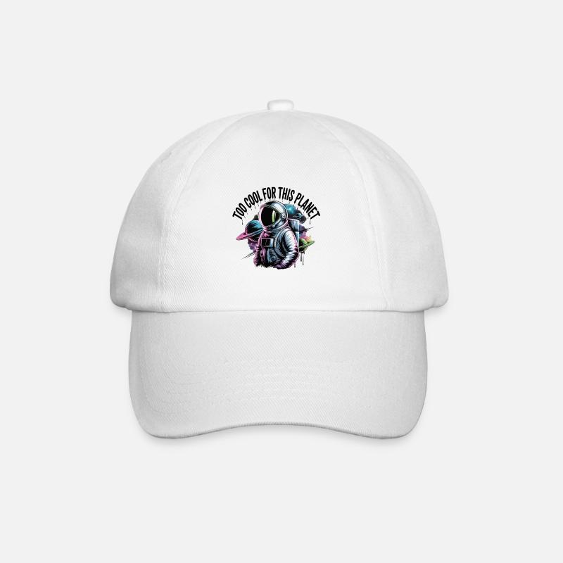 Astronaut - Baseballkappe - Weiß/Weiß
