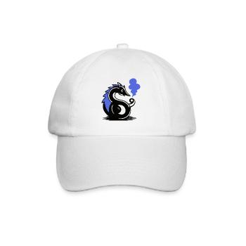 Blauer Glut-Seepferdchen - Baseballkappe - Weiß/Weiß - Vorne