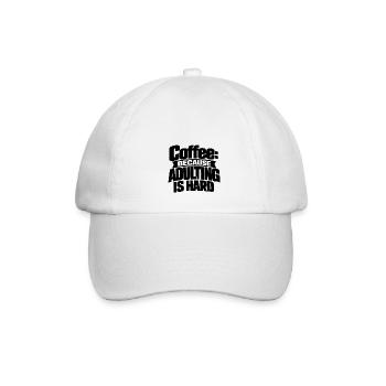 Le café atteint des endroits, c’est là que la motivation vient - Casquette classique - blanc/blanc - Devant
