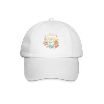 Fueled by Coffee & Cozy Loops - Baseball Cap - white/white - Front