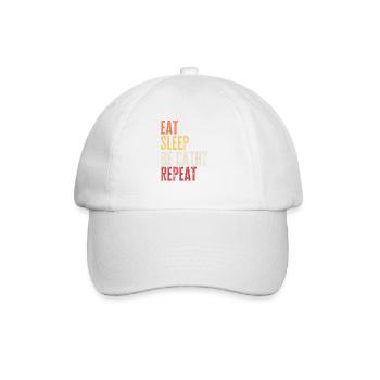 Eat Sleep Be Cathy Repeat Retro Name - Baseball Cap - white/white - Front