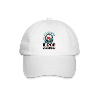 Je n’ai pas besoin de thérapie, j’ai juste besoin d’écouter de la K-pop - Casquette classique - blanc/blanc - Devant