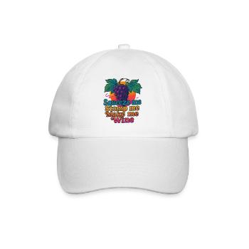 Les raisins pressent Écrasent Écrasent Font du vin - Casquette classique - blanc/blanc - Devant