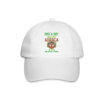 Safari Afrika serengeti wildlife savanne junge - Baseballkappe - Weiß/Weiß - Vorne