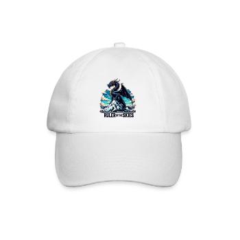 Dragon sky over mountain range - Baseball Cap - white/white - Front