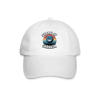 Chance of Sarcasm - Retro Grin - Baseball Cap - white/white - Front