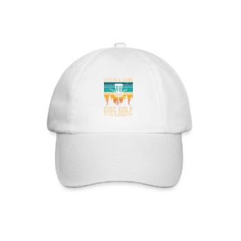 Disc Golf - Life is a Game Disc Golf Is Serious - Baseball Cap - white/white - Front