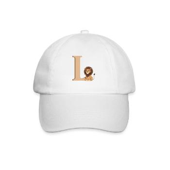 L-Lion Lettre L avec Lion - Casquette classique - blanc/blanc - Devant