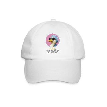 Stylish Duck – I Song Statement Design - Baseball Cap - white/white - Front